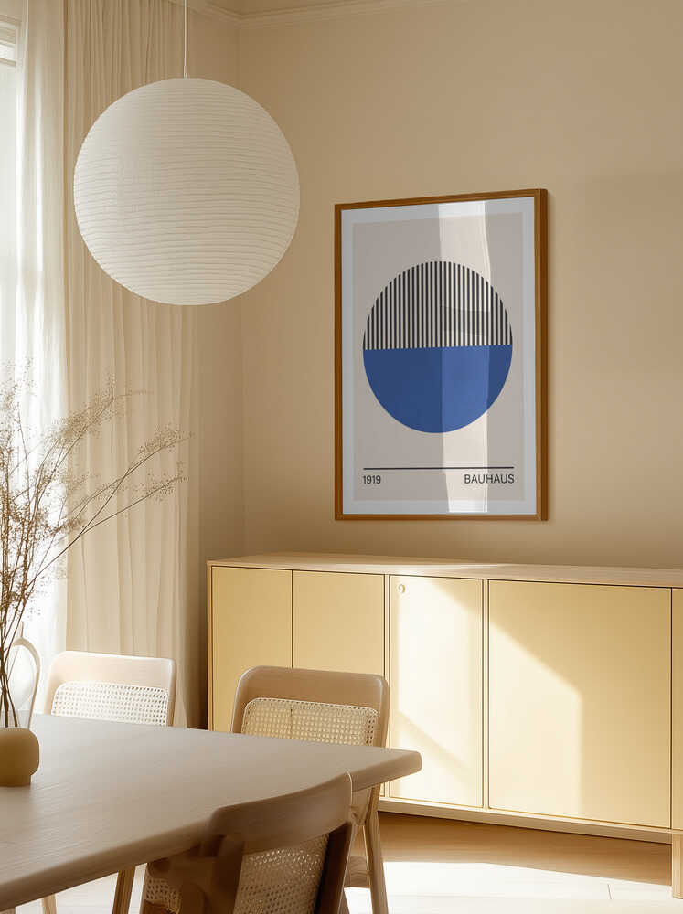 Geometric Blue Circle, arte de Vitor Costa