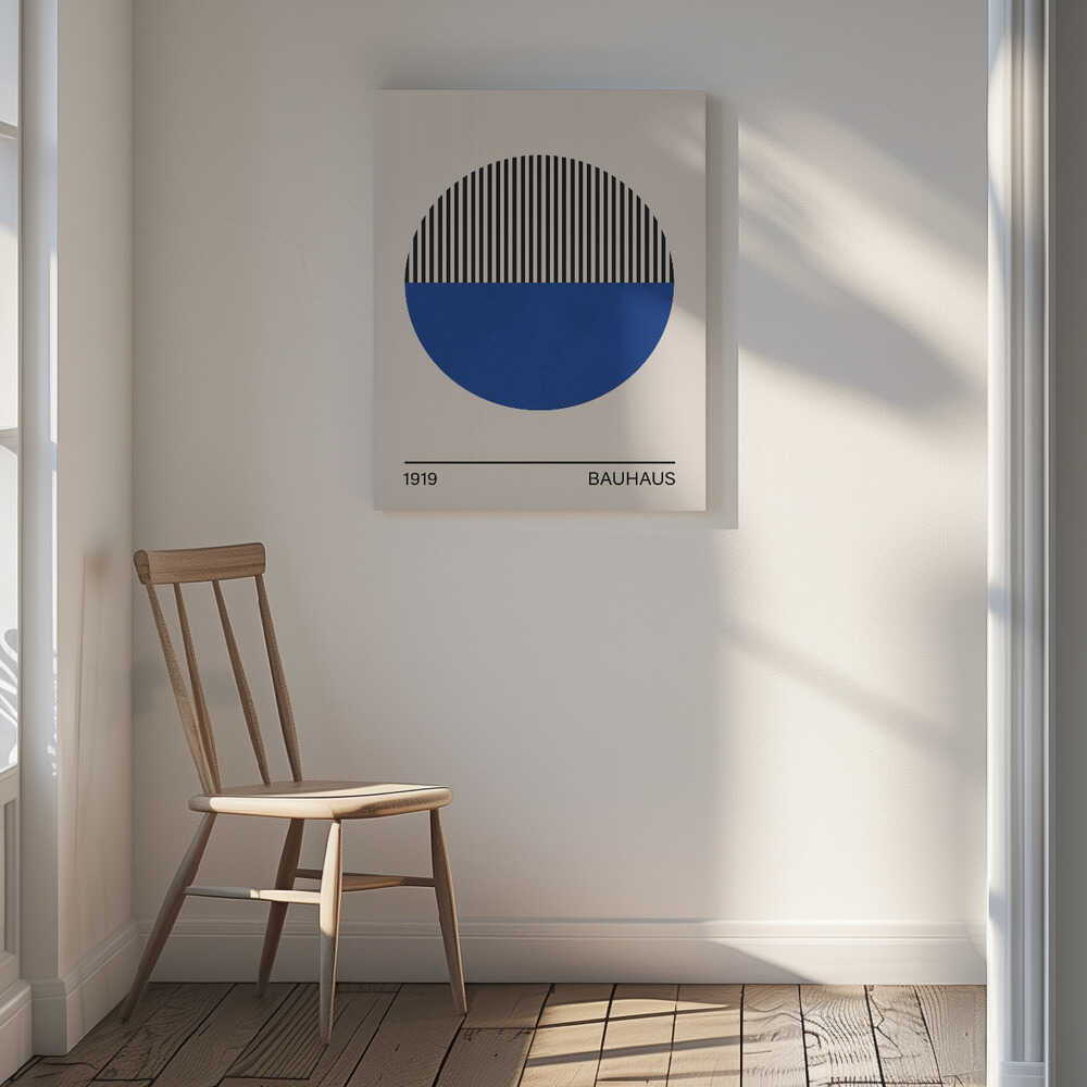 Geometric Blue Circle, arte de Vitor Costa