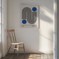 Modern Curves Blue Circles, arte de Vitor Costa