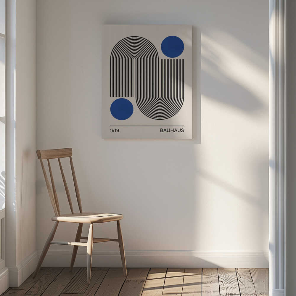 Modern Curves Blue Circles, arte de Vitor Costa
