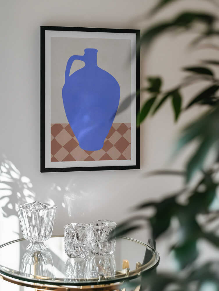 Minimal Blue Jug, arte de Vitor Costa