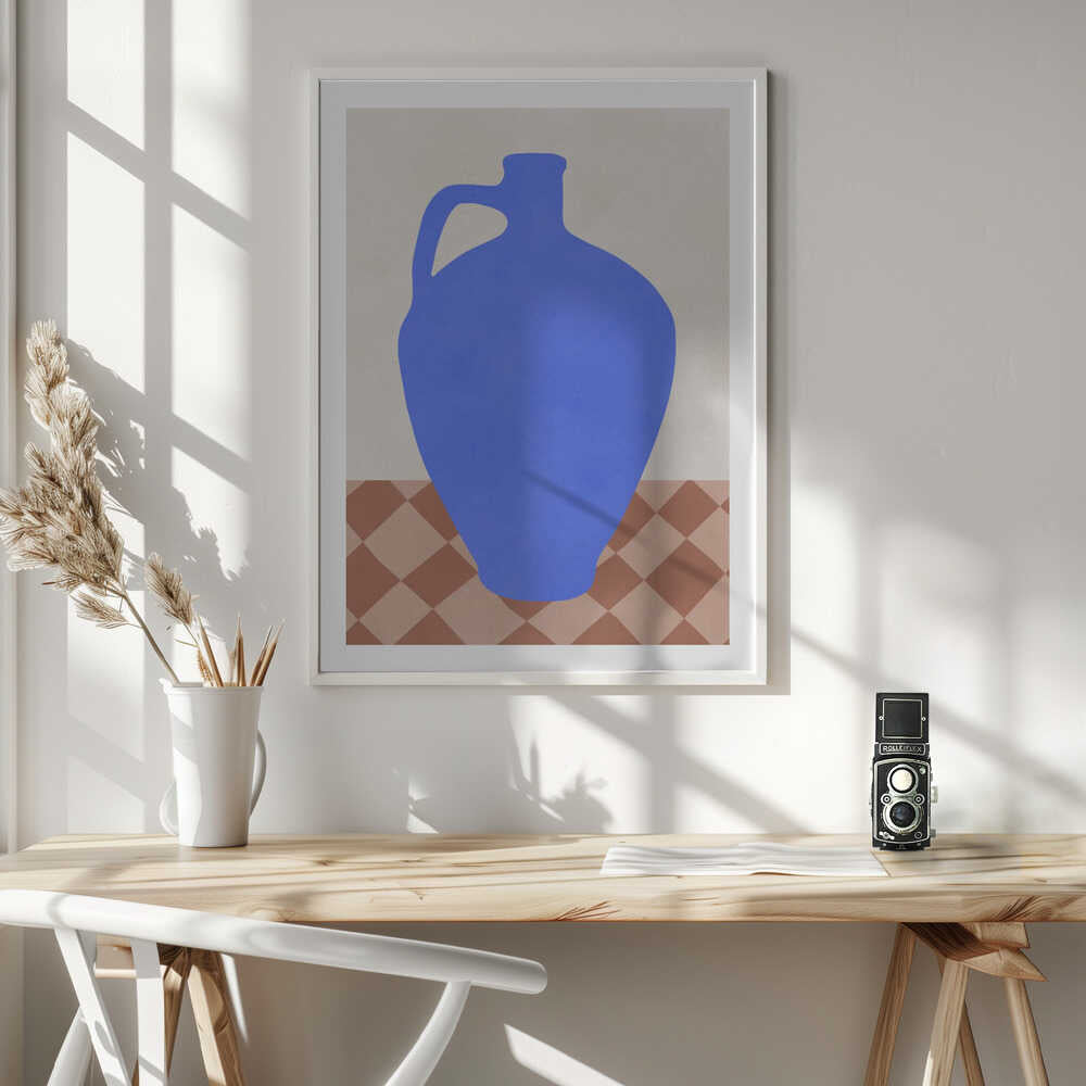 Minimal Blue Jug, arte de Vitor Costa