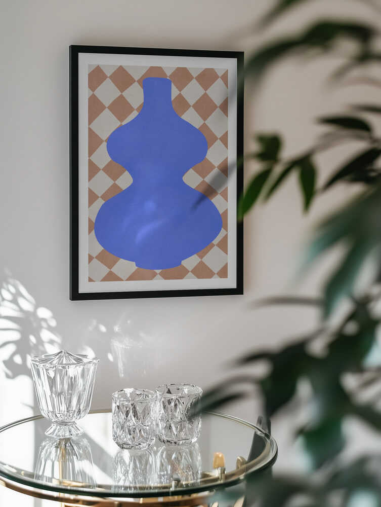 Blue Abstract Vase, arte de Vitor Costa