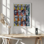Abstract Faces Grid, arte de Joshua Hoskins