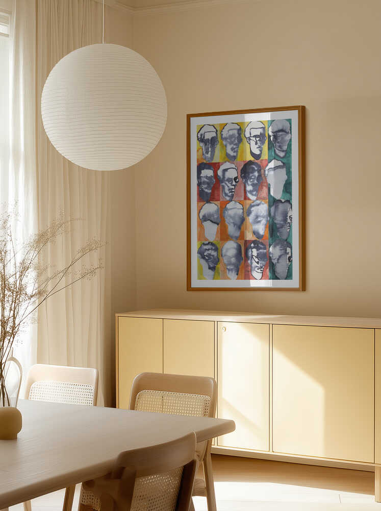 Abstract Faces Grid, arte de Joshua Hoskins