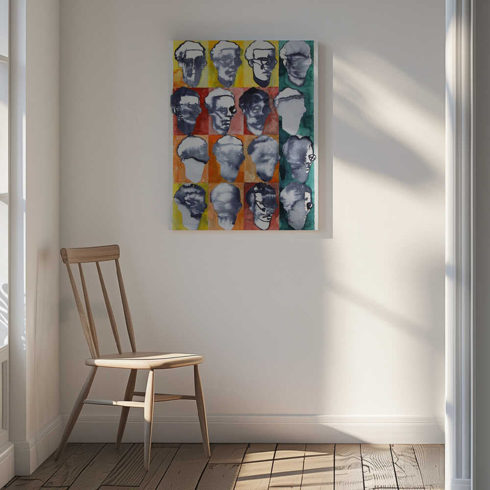 Abstract Faces Grid, arte de Joshua Hoskins