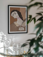 Pensive Woman Portrait, arte de Sharyn Bursic