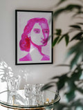 Expressive Pink Portrait, arte de Sharyn Bursic