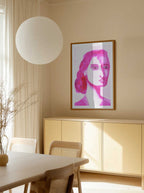 Expressive Pink Portrait, arte de Sharyn Bursic