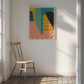 Vibrant Geometric Archways, arte de Jazzberry Blue