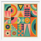 Colorful Retro Geometry, arte de Jazzberry Blue