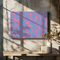 Pink Blue Coral Pattern, arte de Sue Skellern