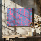 Pink Blue Coral Pattern, arte de Sue Skellern