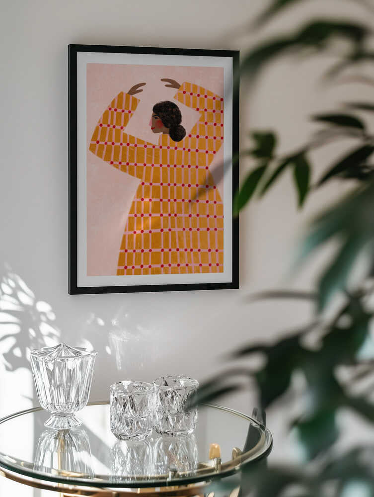 Dancing Woman in Orange