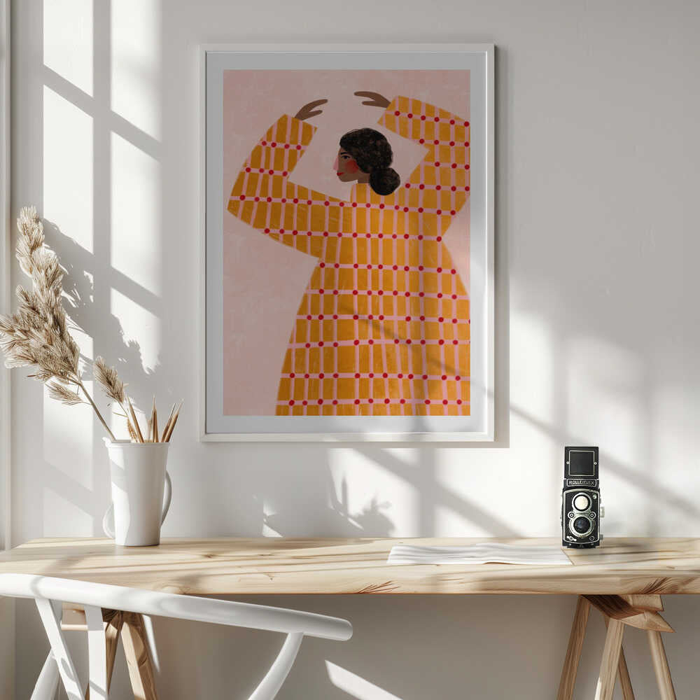 Dancing Woman in Orange