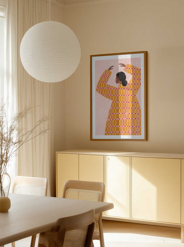 Dancing Woman in Orange