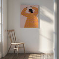 Dancing Woman in Orange