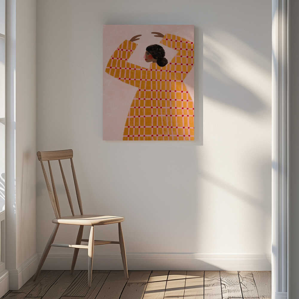Dancing Woman in Orange
