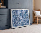 Fluid Silver Blue, arte de Sue Skellern