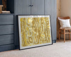 Golden Abstract Shimmer, arte de Sue Skellern