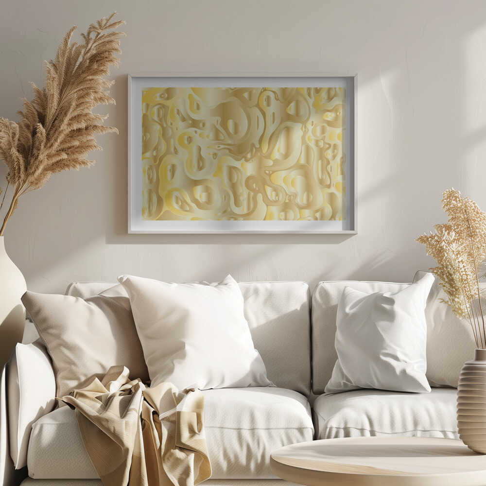Golden Abstract Shimmer, arte de Sue Skellern