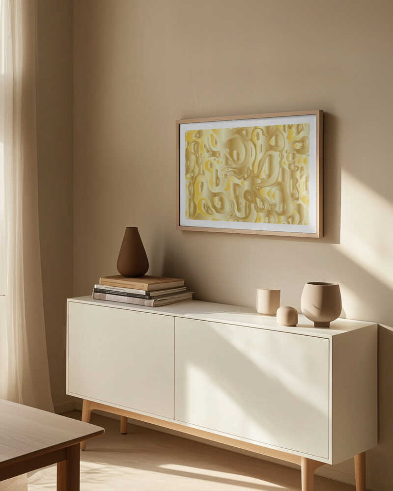 Golden Abstract Shimmer, arte de Sue Skellern