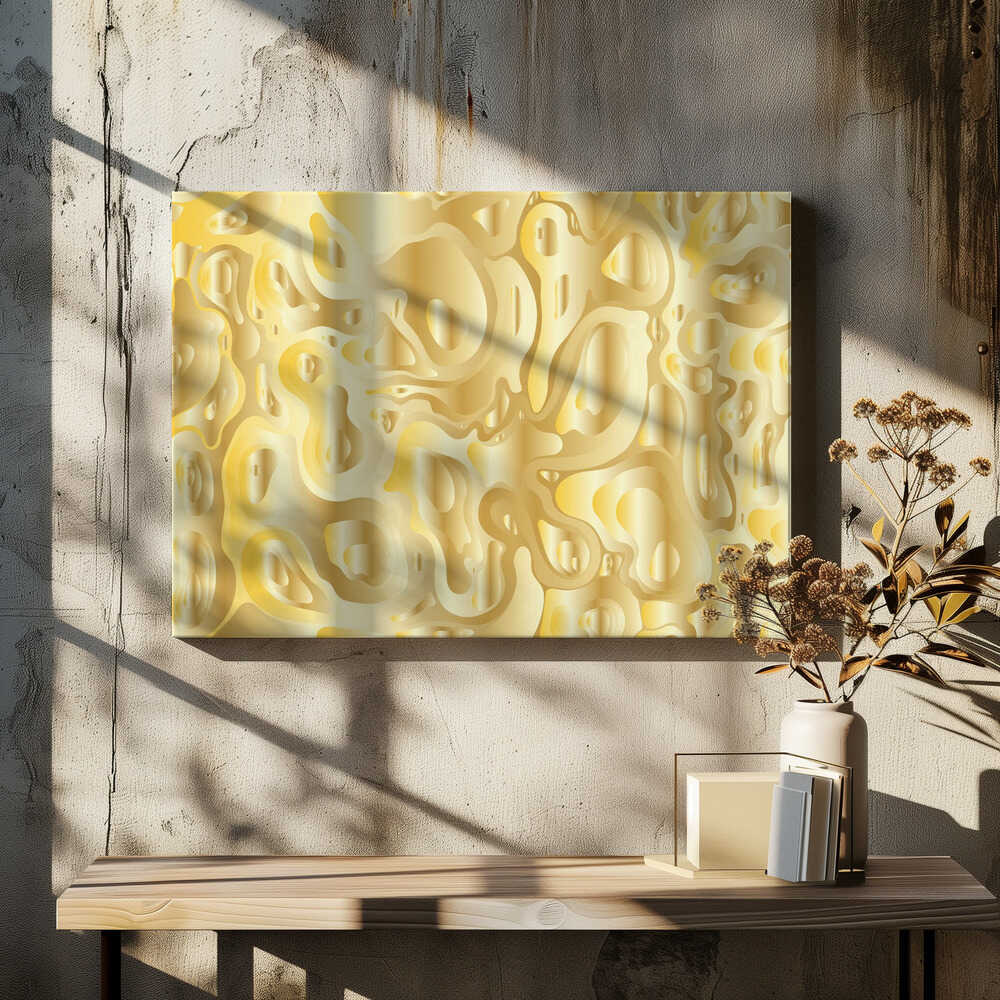 Golden Abstract Shimmer, arte de Sue Skellern