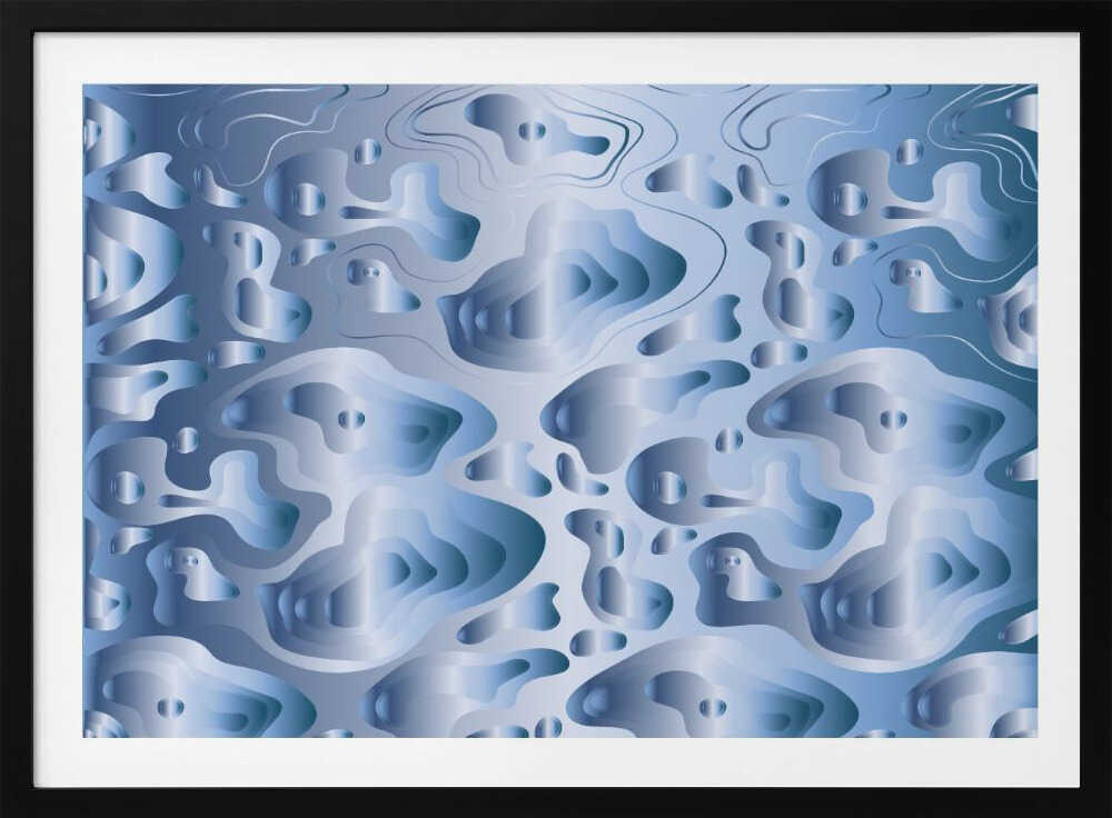 Fluid Silver Abstract, arte de Sue Skellern