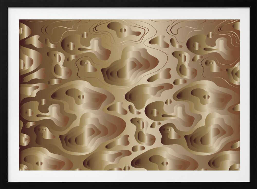 Liquid Metal Contours, arte de Sue Skellern