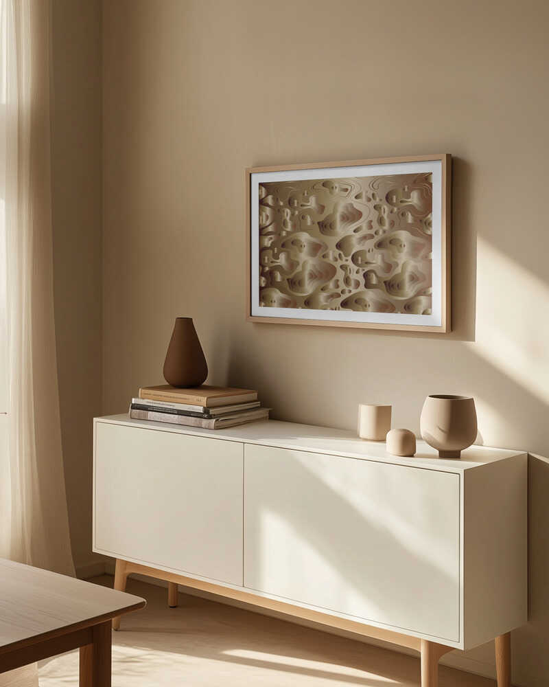 Liquid Metal Contours, arte de Sue Skellern