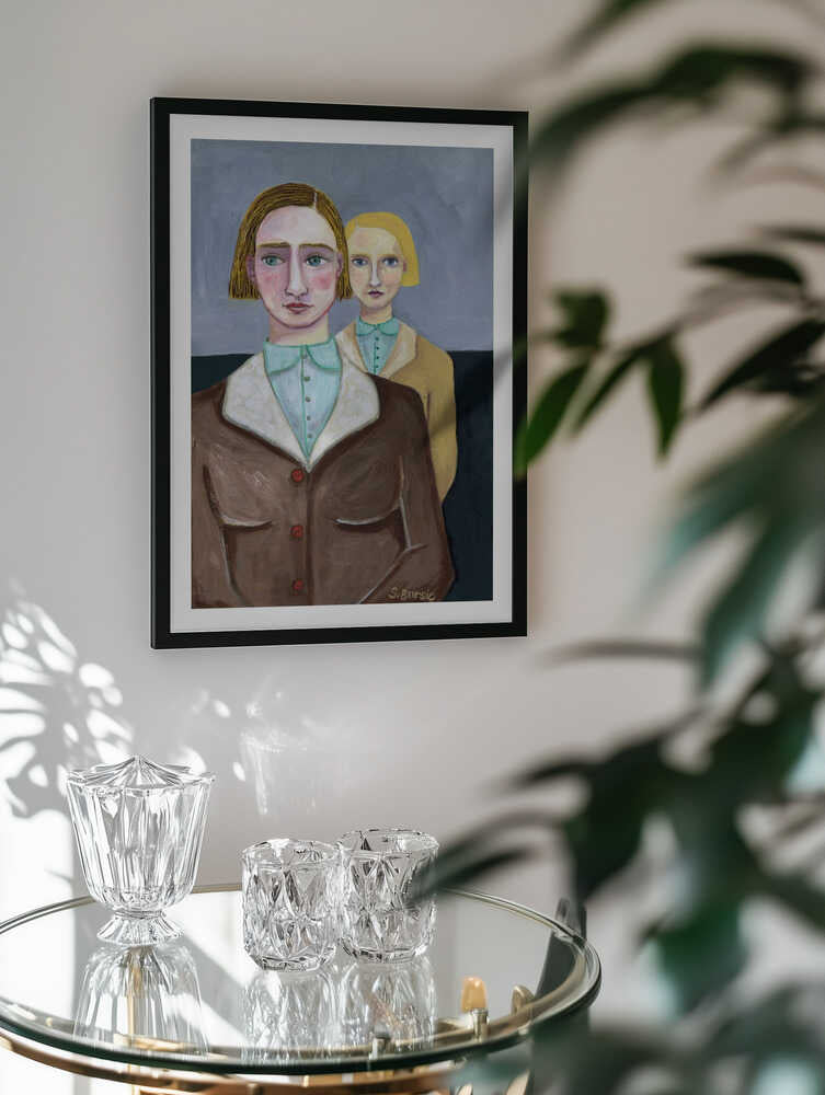 Vintage Folk Portraits, arte de Sharyn Bursic
