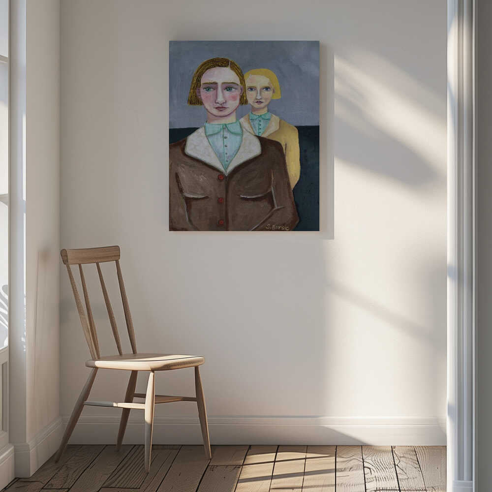 Vintage Folk Portraits, arte de Sharyn Bursic