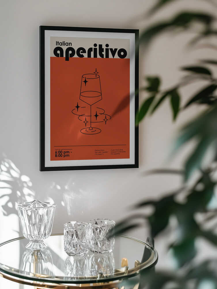 Sparkling Italian Aperitivo, arte de Paulina Budka