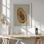 Vibrant Papaya Half, arte de Josie George