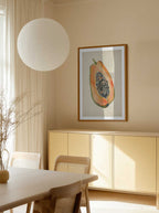 Vibrant Papaya Half, arte de Josie George