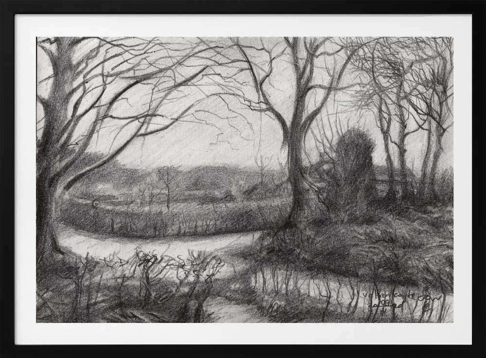 Winter Forest Path, arte de Corné Akkers
