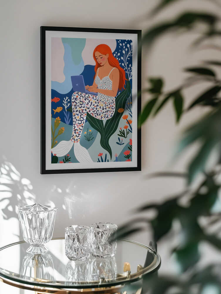 Digital Mermaid Dream, arte de Uma Gokhale
