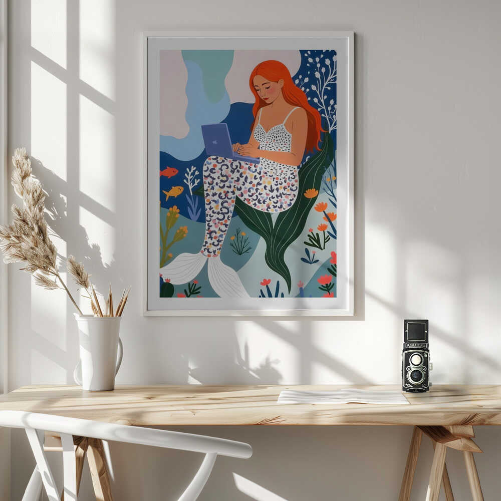 Digital Mermaid Dream, arte de Uma Gokhale