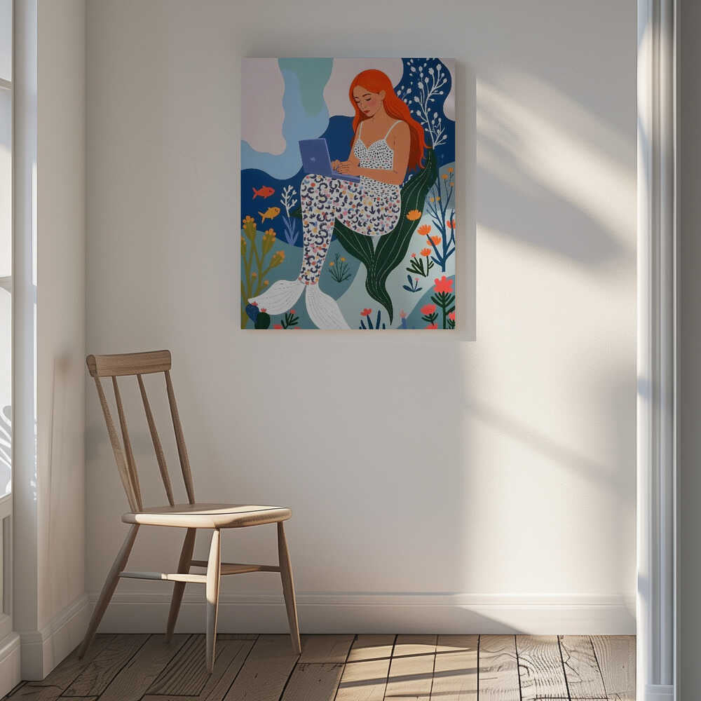 Digital Mermaid Dream, arte de Uma Gokhale