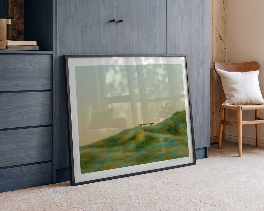 Serene Hilltop Bench, arte de Javier Pardina