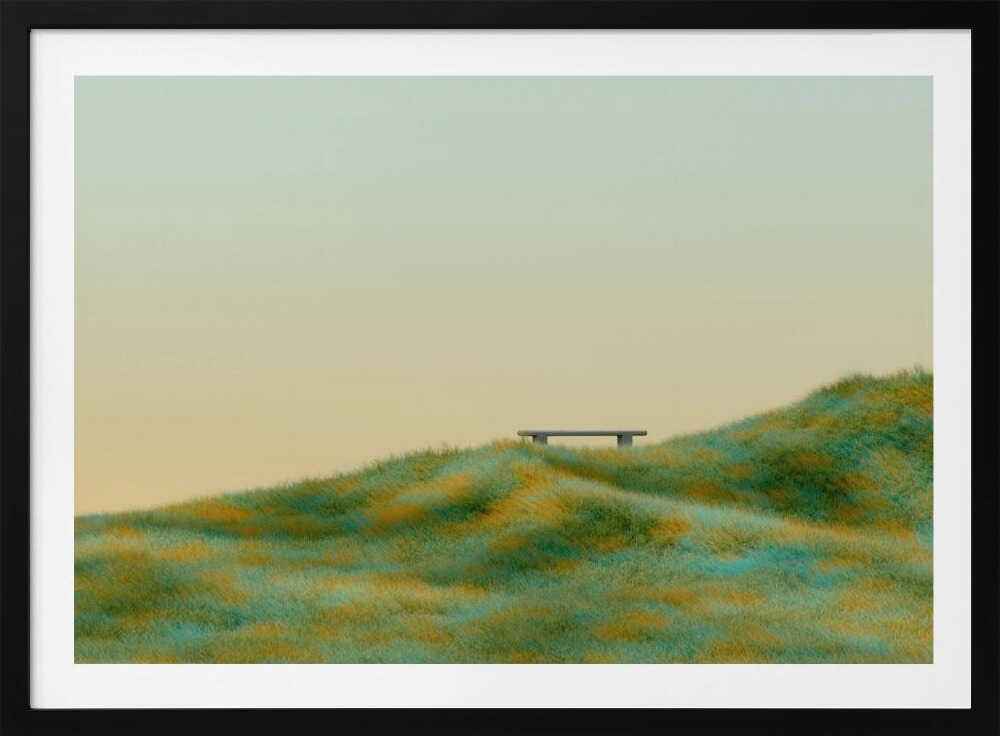 Serene Hilltop Bench, arte de Javier Pardina