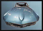 Sleek Blue Classic Car