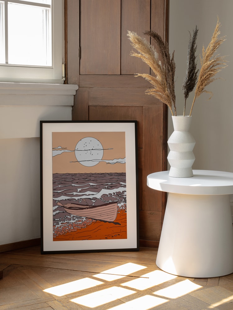 Rowboat at Sunset