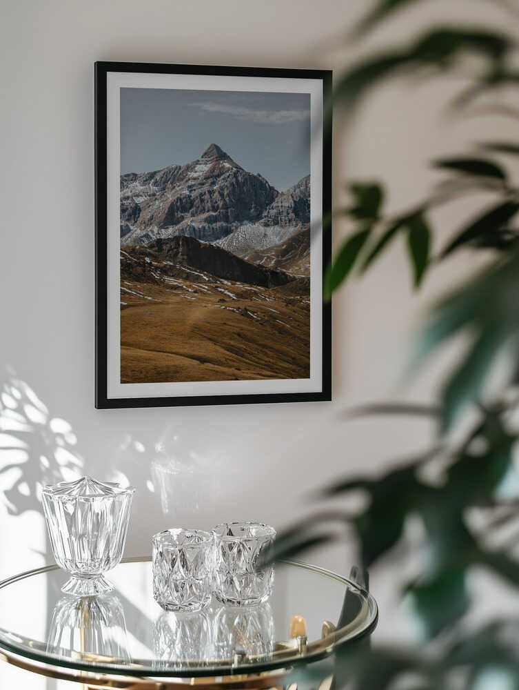 Golden Mountain Landscape, arte de Javier Pardina