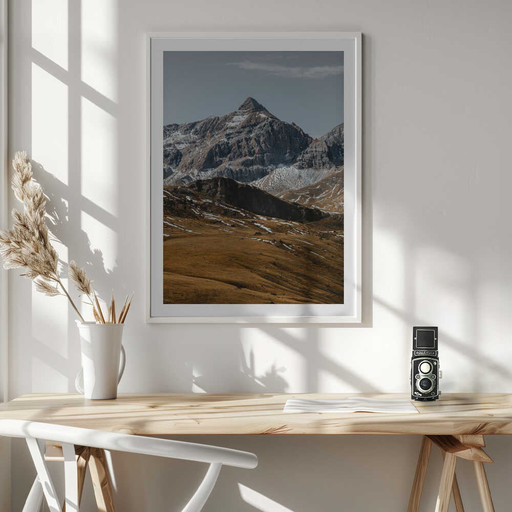 Golden Mountain Landscape, arte de Javier Pardina