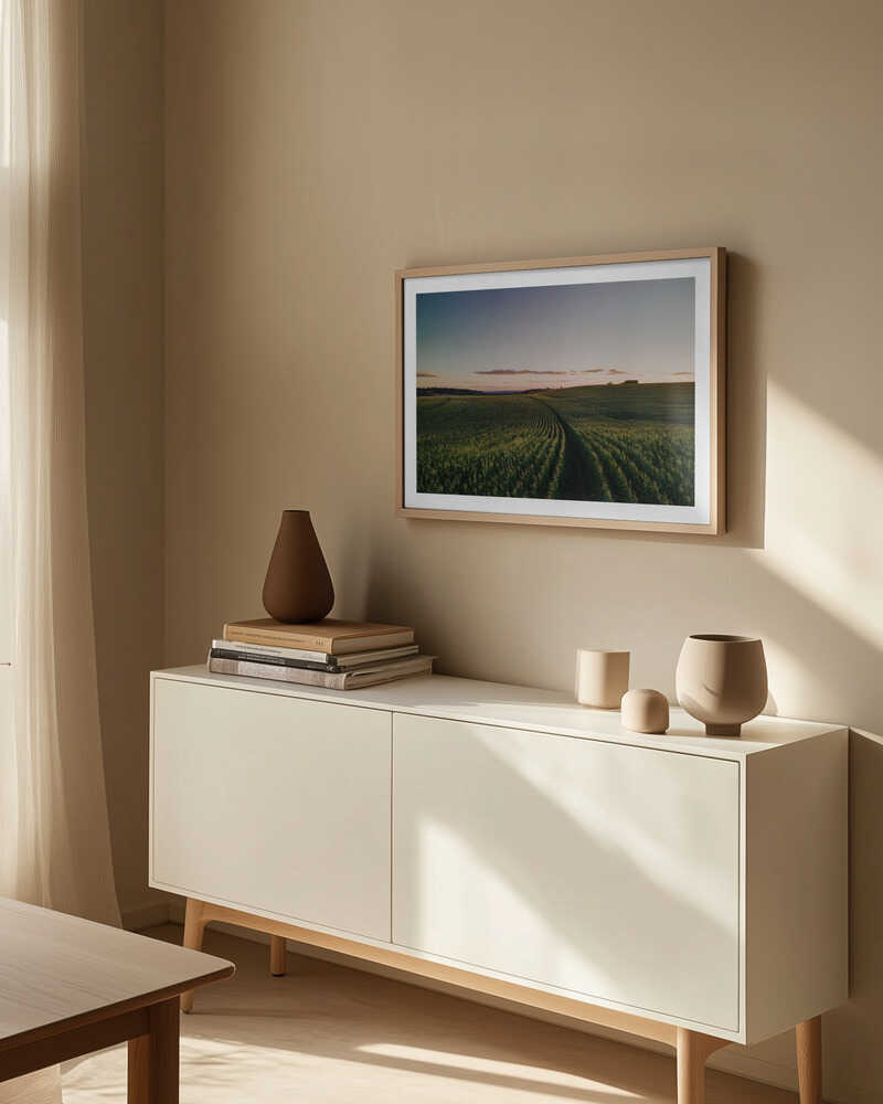Curving Farm Field, arte de Javier Pardina