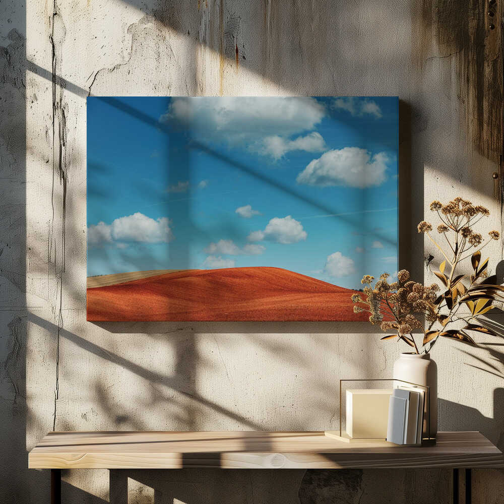 Red Fields Blue Sky, arte de Javier Pardina