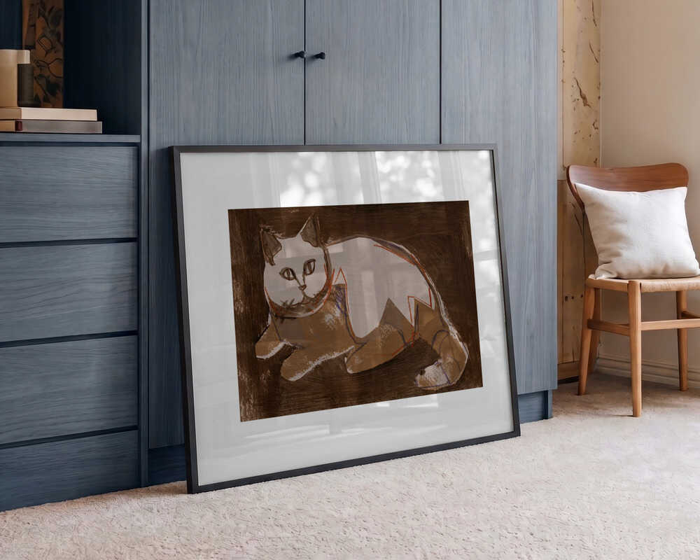 Modern Cat Resting