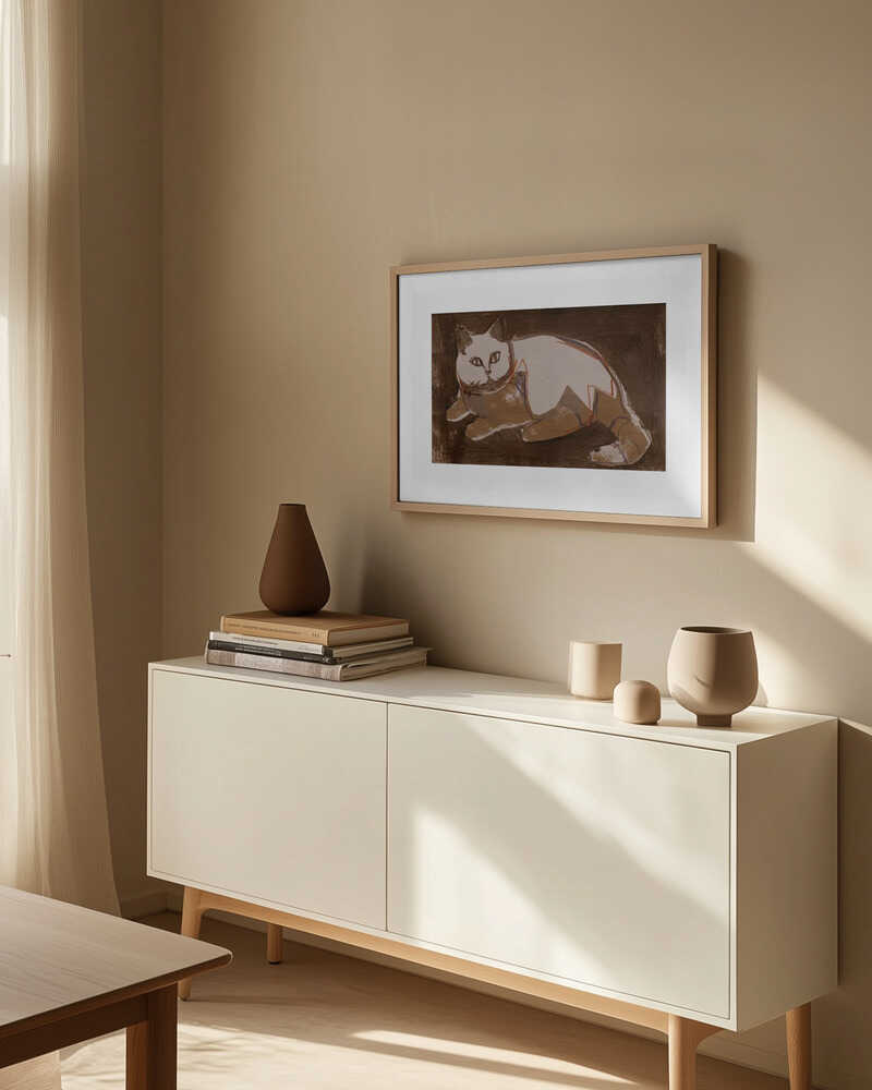 Modern Cat Resting