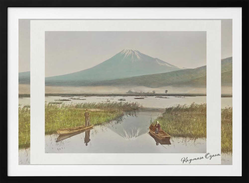 Mount Fuji As Seen From Kashiwabara (1897), arte de Kazumasa Ogawa
